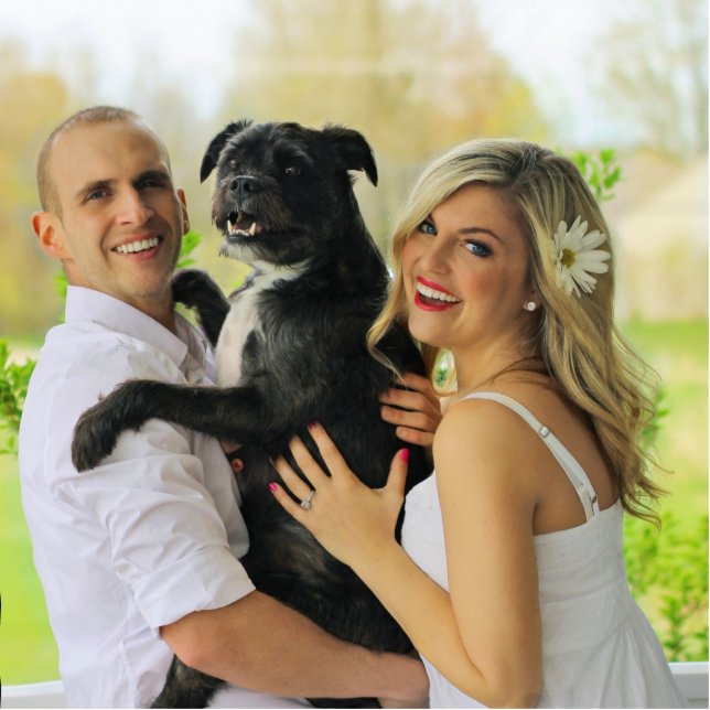 Photo Sculpture Photo Personnalisée De Famille Coupée (Devant)