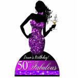 Photo Sculpture Pièce maîtresse de Tableau d'anniversaire de Bling<br><div class="desc">Sculpture libre d'une bombe femelle magnifique et bien faite portant une robe sans bretelles et éclatante de paillette de "faux" et tenant un cocktail. À la mode, moderne, attirant, unique - peut être employé comme haut de forme frais de gâteau (suggérez d'employer 5" x7") ou pièce maîtresse saisissante de table...</div>