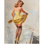 Photo Sculpture Pluie Jour Pin-Up Girl<br><div class="desc">Grand art rétro pin-up par Belle pinup fille dans un jour pluvieux.</div>