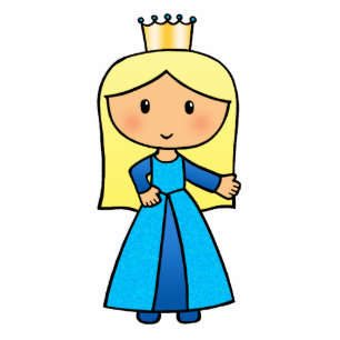 Photo Sculpture Princesse blonde mignonne de clipart (images