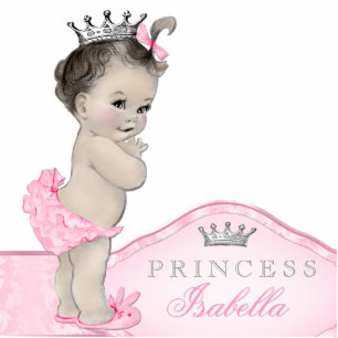 Photo Sculpture Princesse rose douce Bébée fille