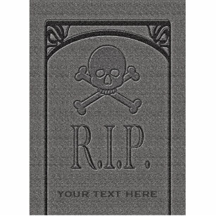 Photo Sculpture R.I.P. Nom personnalisé Gravestone Halloween Props