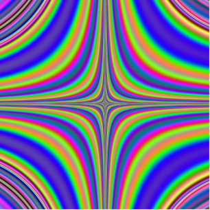 Photo Sculpture Rainbow Star Fractal 2