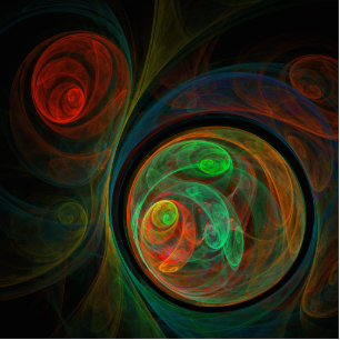 Photo Sculpture Reborn Green Art Abstrait