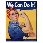 Photo Sculpture Rosie le Riveter Forte Femmes Puissance féminine<br><div class="desc">Rosie le Riveter "We Can Do It!" était une icône culturelle de l'Amérique pendant la Seconde Guerre mondiale, représentant les femmes qui travaillaient dans les usines et les chantiers navals pendant l'effort de guerre de la Seconde Guerre mondiale, dont beaucoup fabriquaient des munitions et des fournitures de guerre. Ces femmes...</div>