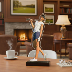 Photo Sculpture Sculpture acrylique Pose de Golf customisée - Pers
