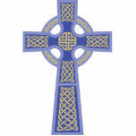 Photo Sculpture Sculpture bleue en photo de croix celtique<br><div class="desc">Sculpture bleue en photo de croix celtique. Des croix celtiques ont été en grande partie faites en pierre, et sont restées un symbole inspiré autour de l'Irlande, du Pays de Galles, et de la Grande-Bretagne. Par la suite, la croix celtique a écarté dans toutes les îles britanniques. Cette conception est...</div>