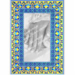 Photo Sculpture Sculpture de cadre photo en mosaïque grecque<br><div class="desc">Sculpture de cadre de photo en mosaïque grecque Les teintes somptueuses de jaune et de bleu donnent à ce cadre de photo une flamme méditerranéenne.</div>
