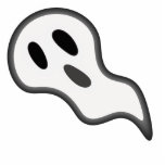 Photo Sculpture Sculpture de la photo fantôme d'Halloween<br><div class="desc">Fantôme d'Halloween personnalisable. Ce design est disponible pour une variété de produits. L'ajout de texte est facultatif.</div>