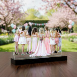 Photo Sculpture Sculpture découpée de la fête nuptiale<br><div class="desc">📸 💍 Chérissez vos souvenirs : Maridal Party Photo Cutout Sculpture 💍 📸 Affiché dans une charmante taille de 2x3 pouces, mais aussi disponible dans des formats plus gros : 5x7 pouces et 8x10 pouces! Pour créer votre sculpture découpée de fête nuptiale personnalisée, utilisez n'importe quel des outils de retrait...</div>