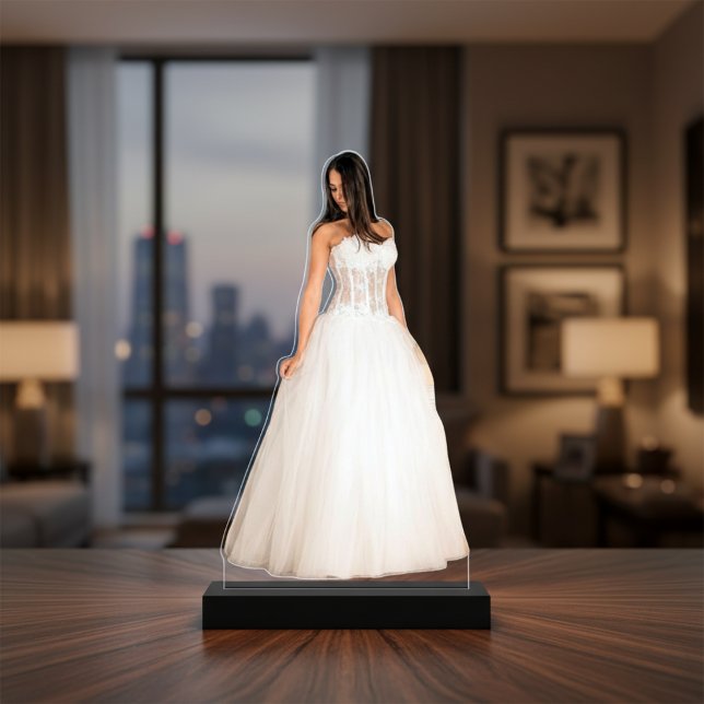 Photo Sculpture Sculpture découpée photo Mariage de mariée (Bride Wedding Photo Cutout Sculpture)