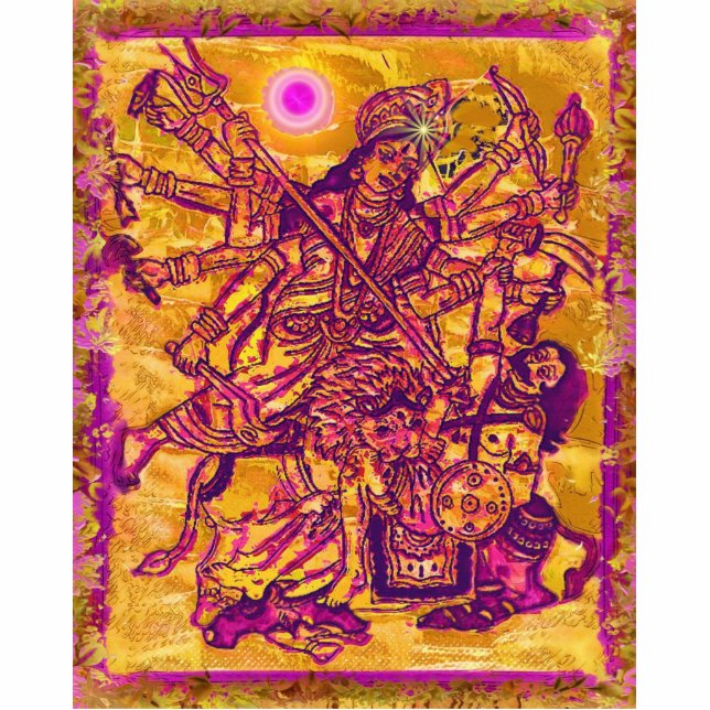 Photo Sculpture Sculpture en photo de Durga de déesse (Devant)