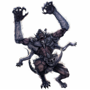 Photo Sculpture Sculpture en photo de monstre - Wendigo