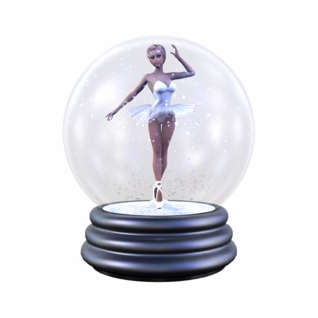 Photo Sculpture Sculpture en Snowglobe de ballerine de KRW (Devant)