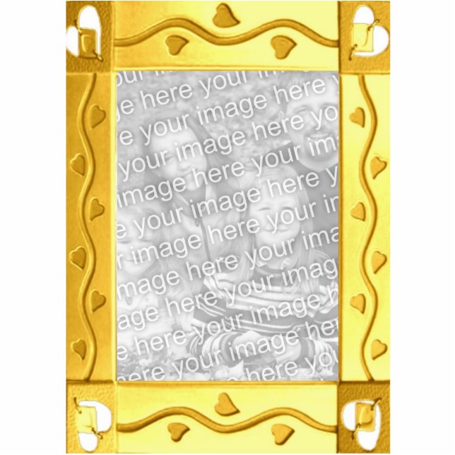 Photo Sculpture Sculpture photo à cadre doré personnalisable (Devant)