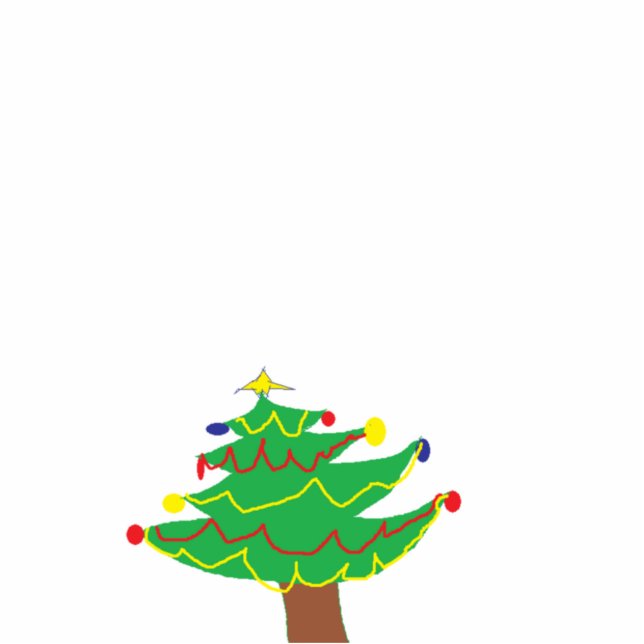 Photo Sculpture Sculpture photo de l'arbre de Noël. (Devant)