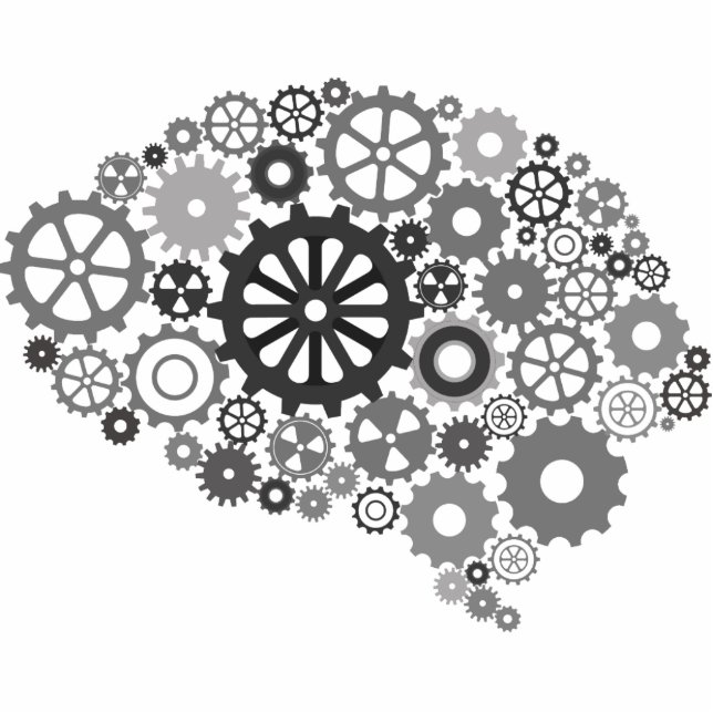 Photo Sculpture Sculpture photo des engrenages de cerveau (Devant)