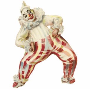 PHOTO SCULPTURE SCULPTURES DE PHOTO - FUNNY CLOWN - OEUVRE VINTAGE