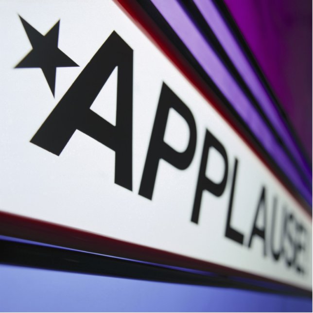 Photo Sculpture Signe d'applaudissements de théâtre (Devant)