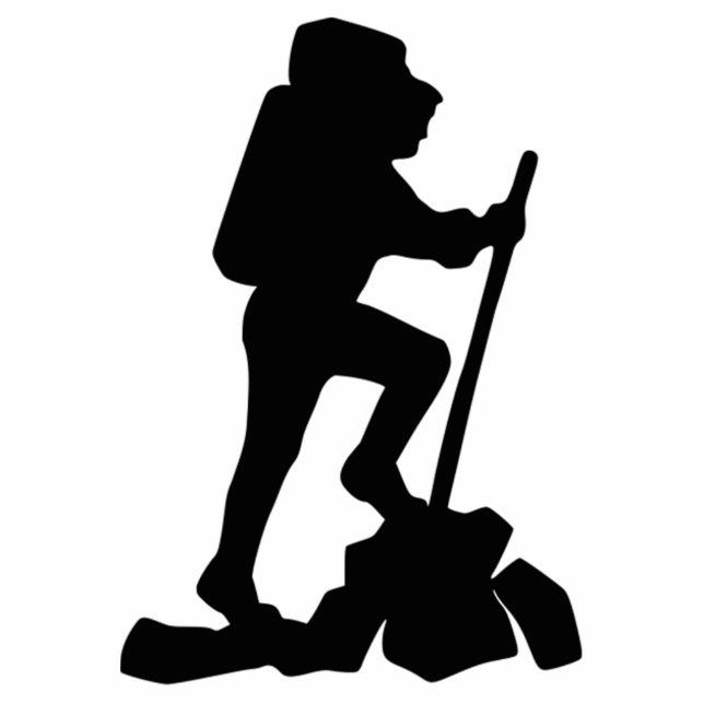 Photo Sculpture Silhouette de randonneur (Devant)