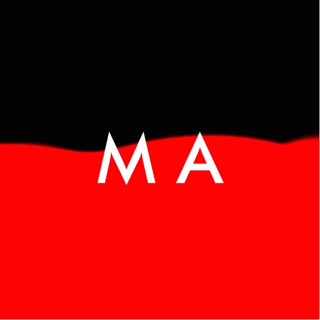 Photo Sculpture Simple monogramme ajouter votre nom lettre man min (Devant)