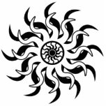 Photo Sculpture Soleil Tribal Noir Et Blanc Sud-Ouest<br><div class="desc">Habille ta maison avec ce soleil tribal noir et blanc du sud-ouest. Pour un décor plus sud-ouest,  visitez le reste de cette boutique.</div>