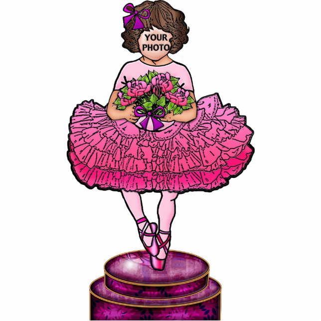 Photo Sculpture Soyez une ballerine (la brune) (Devant)