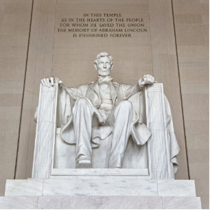 Photo Sculpture Statue d'Abraham Lincoln