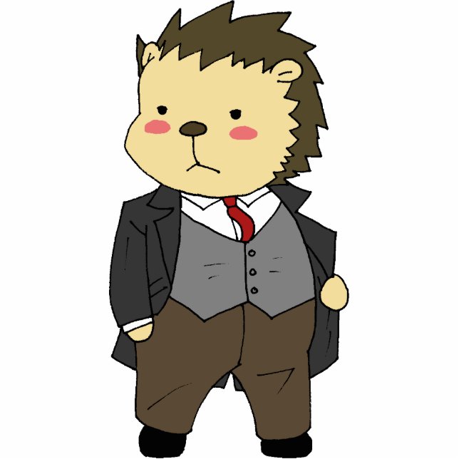 Photo Sculpture Statue de bureau de hérisson de Mayakovsky (Devant)