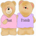 Photo Sculpture Teddy Bear Best Friends Sculpture<br><div class="desc">Teddy Bear Best Friends Sculpture l'un a une chemise rose qui dit Best l'autre ours a une chemise violette et il dit Amis c'est mignon</div>