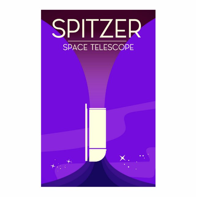 Photo Sculpture Télescope Spitzer (Devant)