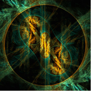 Photo Sculpture The Eye of the Jungle Abstract