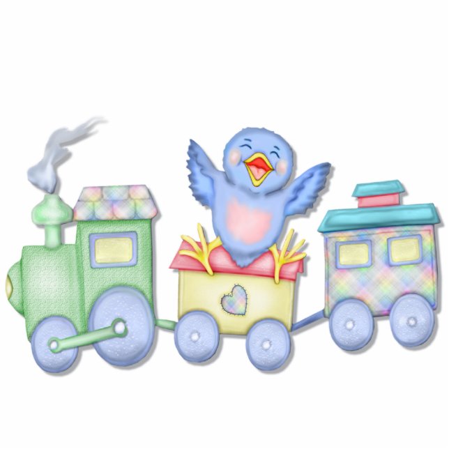 Photo Sculpture Train de jouets Bluebird (Devant)