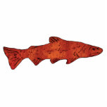 Photo Sculpture Truite rustique<br><div class="desc">Un rendu numérique d'une truite, orientée de gauche à droite, avec un aspect rustique antique. Un jumeau de droite à gauche de ceci est également disponible.</div>