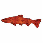 Photo Sculpture Truite rustique<br><div class="desc">Un rendu numérique d'une truite, orientée de droite à gauche, avec un aspect rustique antique. Un jumeau de gauche à droite est également disponible.</div>
