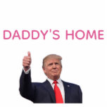 Photo Sculpture Trump 2024 Reprendre l'Amérique à la maison de pap<br><div class="desc">J'adore quand je me réveille le matin et que Donald Trump est président !</div>