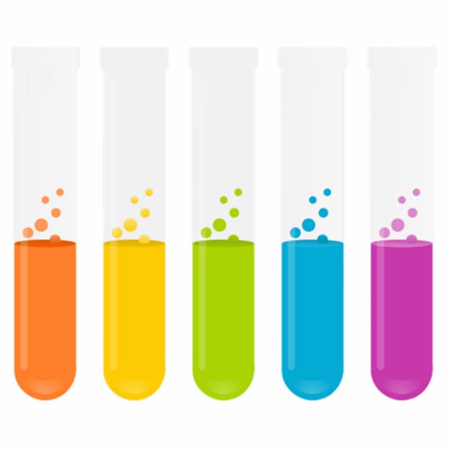 Photo Sculpture Tubes à essai de la Science de chimie (Devant)
