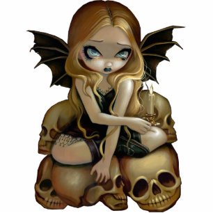 Photo Sculpture Une bougie dans la sculpture féerique en photo de