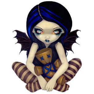 Photo Sculpture Vaudou dans la sculpture féerique gothique bleue