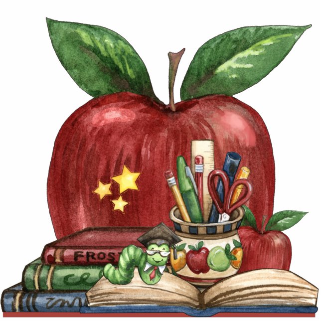 Photo Sculpture Vers de livre pour le bureau de l'enseignant - SRF (Devant)