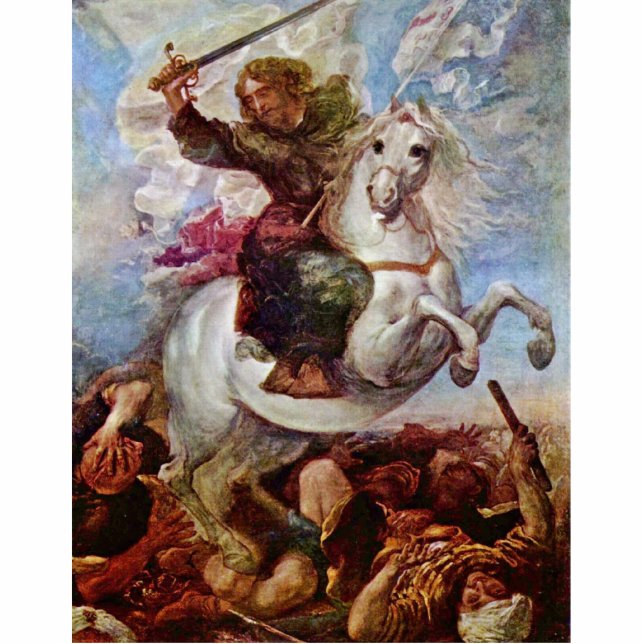 Photo Sculpture Victoire de St James que l'apôtre sur amarre, spa (Devant)