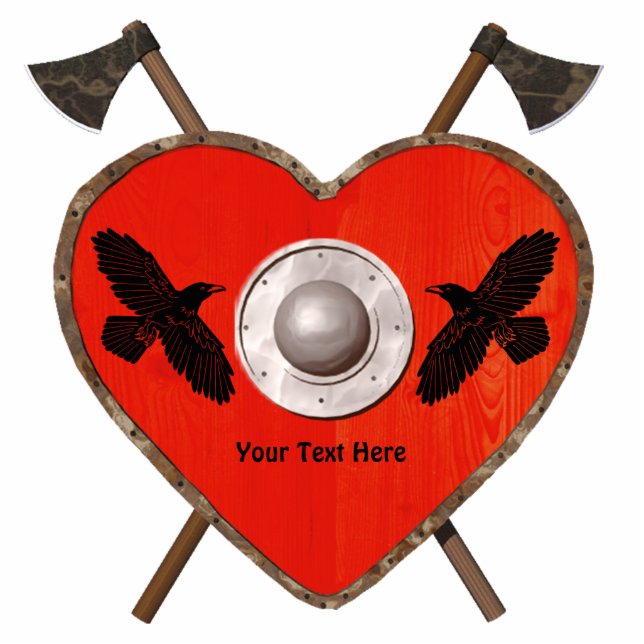Photo Sculpture Viking Valentine - Raven (Devant)