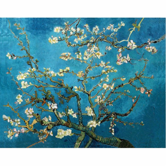 Photo Sculpture Vincent van Gogh, Arbre aux amandes en fleurs (Devant)