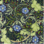 Photo Sculpture William Morris Fleur d'antiquité aux algues marine<br><div class="desc">William Morris Fond d'écran à motifs floraux vert et bleu - William Morris produisit de nombreux papiers peints vintages dans les années 1800, et le motif aux algues est l'un des meilleurs. Le vintage William Morris Seaweed wallpaper motif est un design floral orné de fleurs et de feuilles dans un...</div>