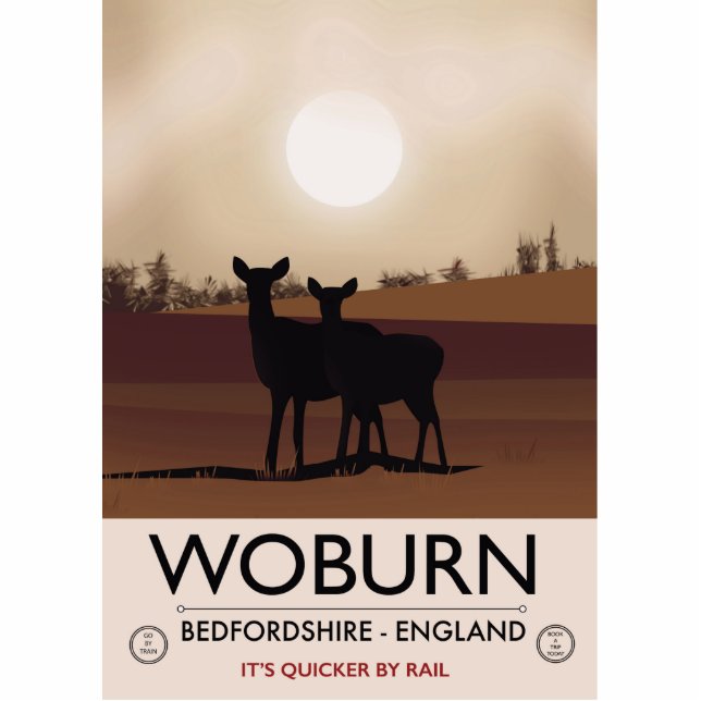 Photo Sculpture Woburn - Bedfordshire affiche de voyage de style V (Devant)