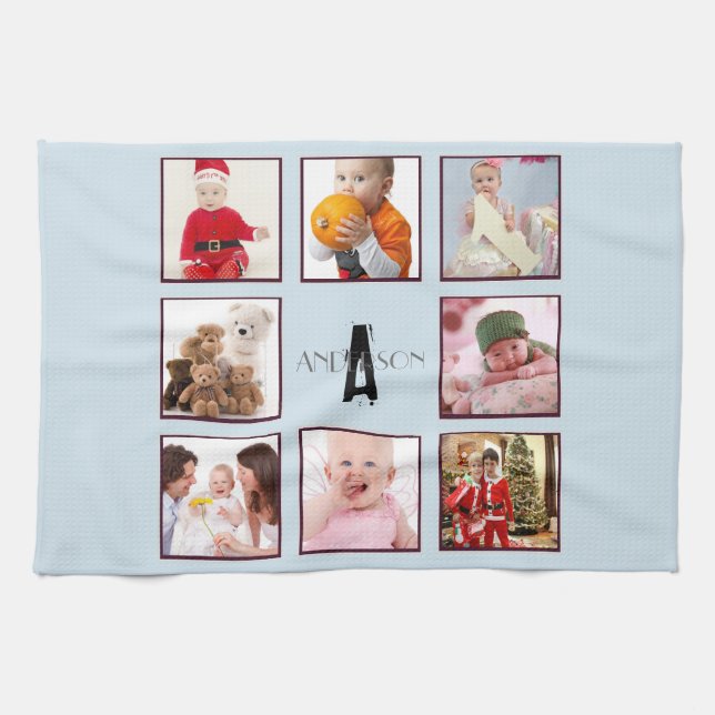 Photo Serviette de cuisine Monogramme 8 photos Ins (Horizontal)