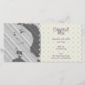 Photo Silver Baby Faire-part de naissance