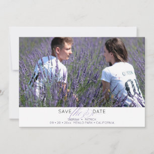 Photo simple de typographie Enregistrer la date
