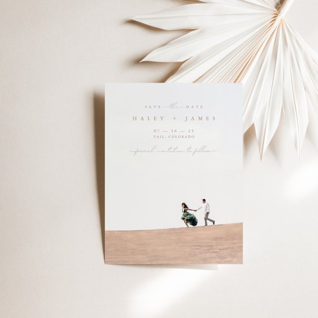 Photo Simple Delicate Enregistrer La Date (Créateur téléchargé)