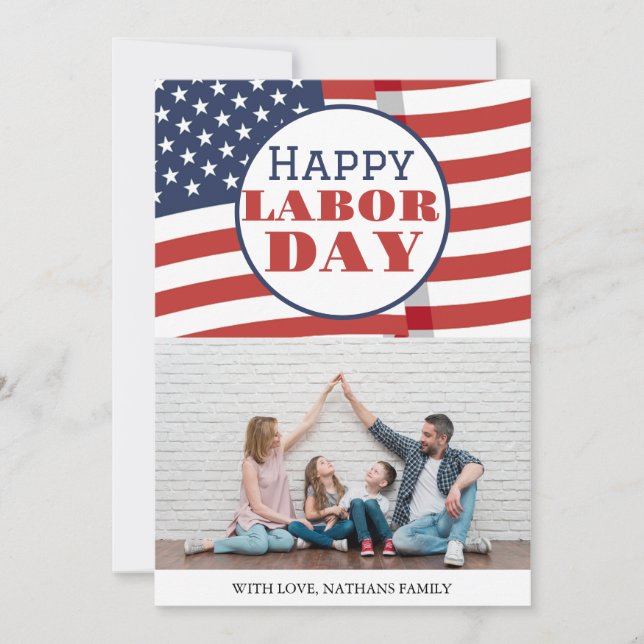 Photo simple élégante Joyeuse Fête du Travail avec (Devant)